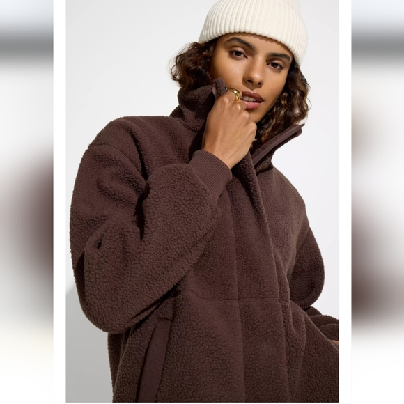 Mondetta Jackets & Blazers - Mondetta Chocolate Teddy Jacket